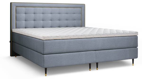 Boxspringbett Adore Taschenfederkern Beige - Breite: 140 cm