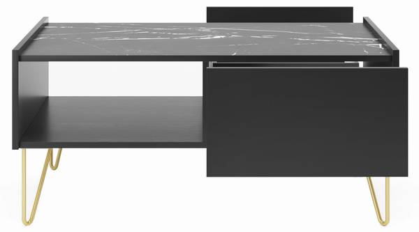 Couchtisch HARMON Schwarz - Holzwerkstoff - 97 x 45 x 65 cm