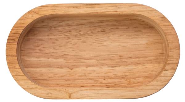 Servierschale MANGO Beige - Massivholz - 10 x 4 x 18 cm