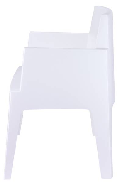 Tuinstoel Box wit - polypropeen - 58 x 80 x 65 cm