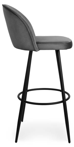 Barstühle HOUNDI 2er Set Dunkelgrau