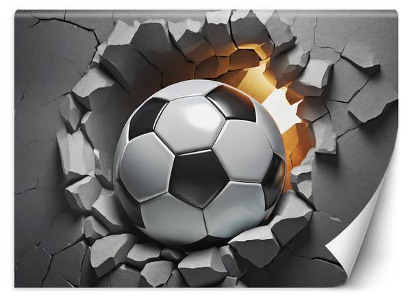 Fototapete Fußball 3D 250 x 175 cm