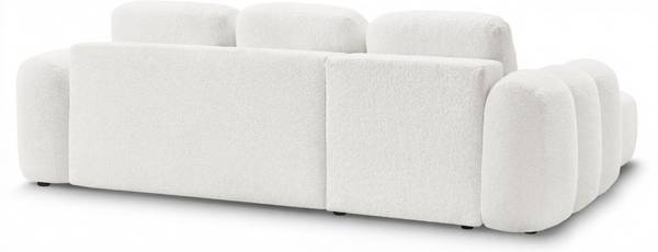Ecksofa AVELIN Creme - Ecke davorstehend links