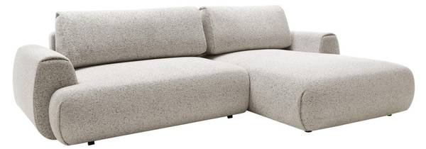 Schlafsofa MONELIA Hellgrau - 167 x 270 cm