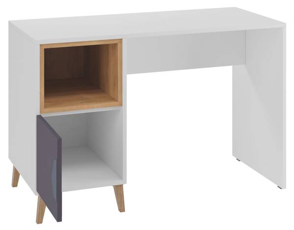 Schreibtisch Joker 14 Weiß - Holzwerkstoff - 120 x 76 x 55 cm