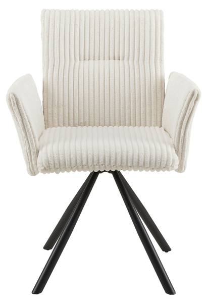 Armlehnstuhl JADE Beige - Metall - Massivholz - Textil - 64 x 87 x 63 cm