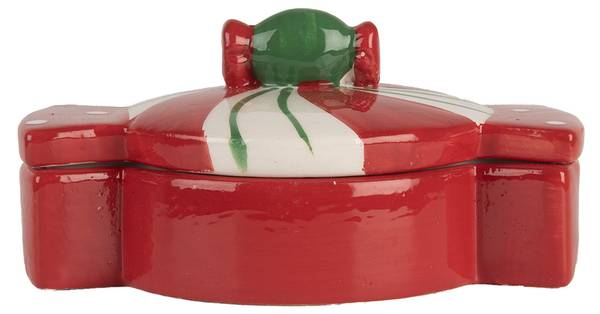 Vorratsglas Christmas 50119 Rot - Keramik - 10 x 8 x 14 cm