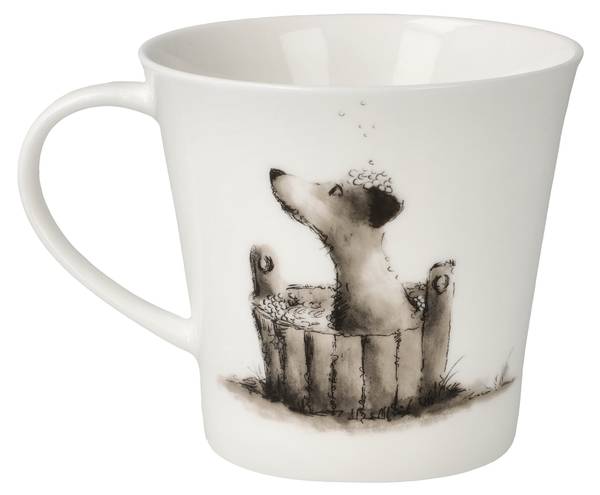 Tasse Peter Schnellhardt  Spielkameraden Schwarz - Weiß - Porzellan - 11 x 10 x 14 cm