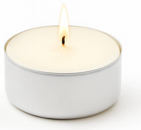 Teelichter Moss Amber Beige - Metall - 4 x 2 x 4 cm