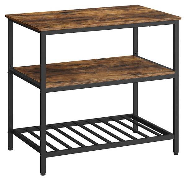 Küchenregal Tallinn Braun - Metall - 100 x 90 x 60 cm