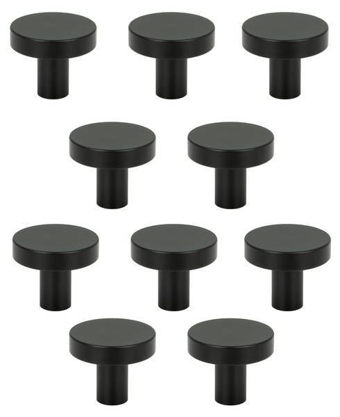 Meubelknop Nordic 10er-Set zwart