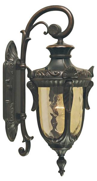 Wandlampe AMY Beige - Braun - Grau - Weiß - Glas - Metall - 17 x 43 x 24 cm