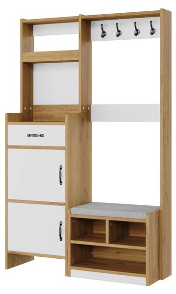 Garderobenset BAZoom457 Ⅳ Braun - Holzwerkstoff - 180 x 109 cm