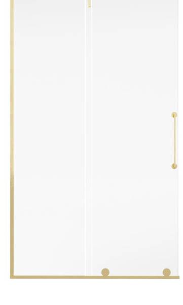 Duschwand YOREM Gold - Metall - 1 x 200 x 120 cm