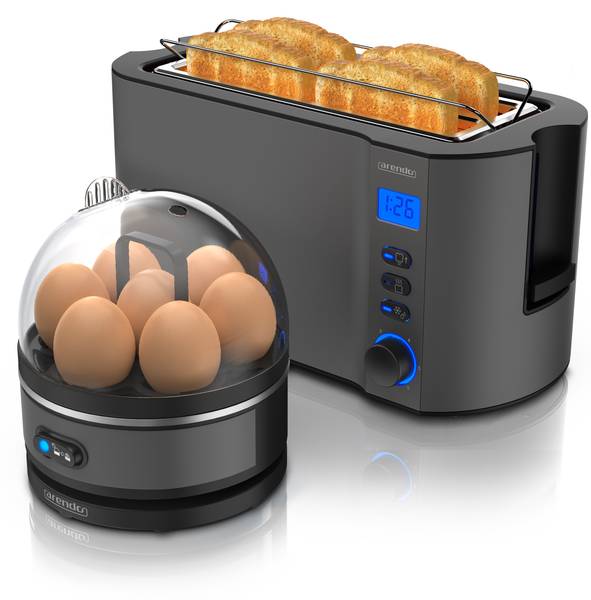 Toaster & Eierkocher Set GE-2575 Grau