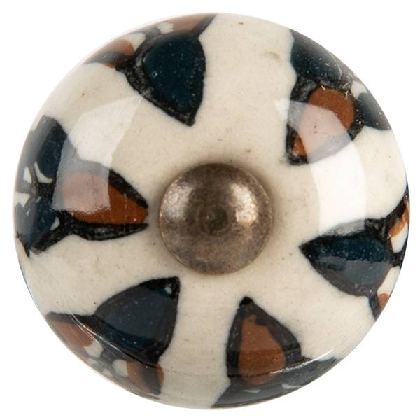 Möbelknöpfe Omar Beige - Keramik - 7 x 3 x 3 cm