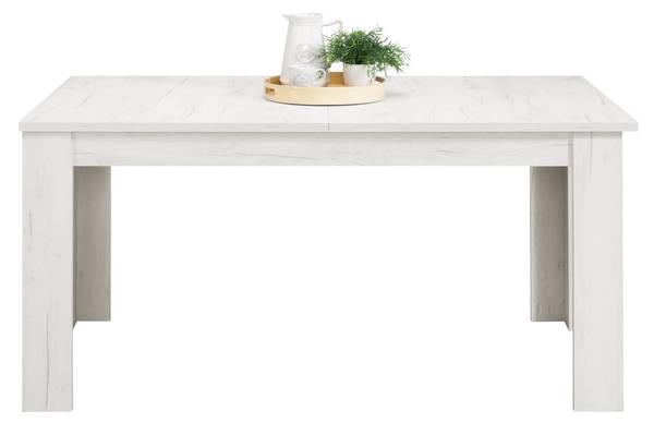 Esstisch 2184 Weiß - Holzwerkstoff - 160 x 76 x 90 cm