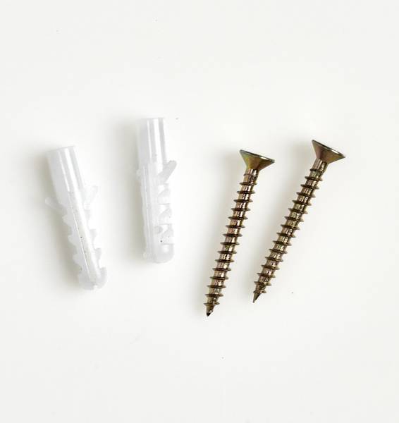 Wandregal m. 2 Ablagen, MDF, weiß Weiß - Holzwerkstoff - 9 x 56 x 42 cm