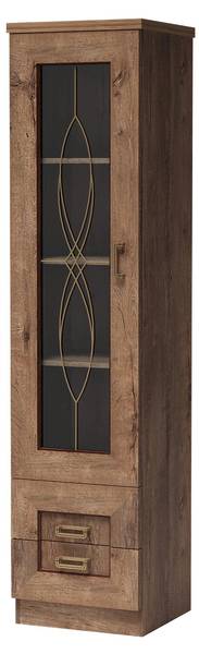 Vitrine Tadeusz 10 I Braun - Holzwerkstoff - 46 x 191 x 44 cm