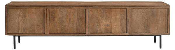 Sideboard Elan Braun - Holz teilmassiv - 180 x 50 x 40 cm