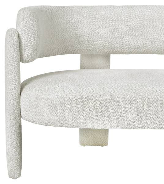 2-Sitzer Sofa BUREA Weiß - Textil - 148 x 75 x 67 cm
