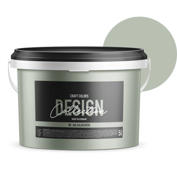 Wandfarbe (5L) edelmatt Grün No.640 Grün - 30 x 22 x 40 cm