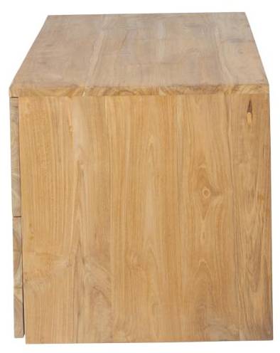 Waschbeckenunterschrank BIMBING Beige - Holz teilmassiv - 115 x 45 x 45 cm