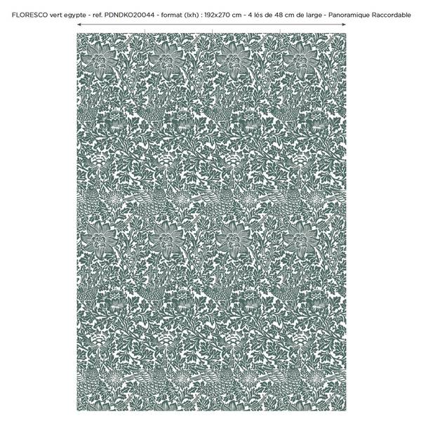 Panorama-Tapete Floresco Grün