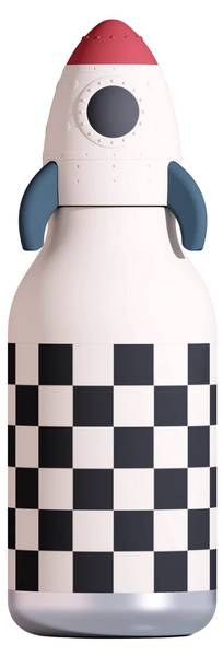 Kindertrinkflasche BESTIE RAKETE Schwarz - Metall - 8 x 20 x 8 cm