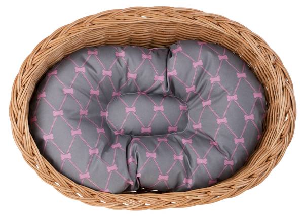 Hundekorb Poppy Grau - Orange - 45 x 15 x 32 cm