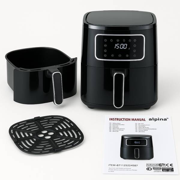 Heißluftfritteuse MEALHE2230022 Schwarz - Kunststoff - 33 x 30 x 27 cm