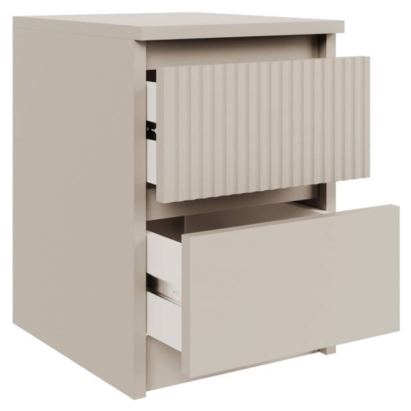 Nachtkastje SANDIA grijs - melamine - 30 x 44 x 36 cm