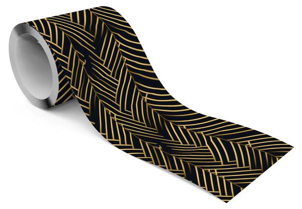 Tapetenbordüre Moderne Abstraktion Beige - Schwarz - Braun - Fleece - 10 x 300 x 300 cm