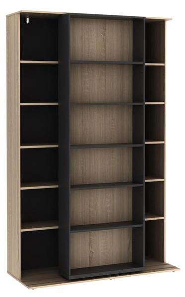 Bücherregal PRALI Anthrazit - Hellbraun