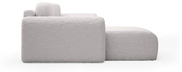 Ecksofa Lome L, universal Hellgrau