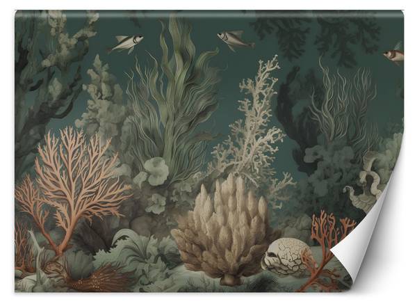 Fototapete Korallen und Fische 200 x 140 cm