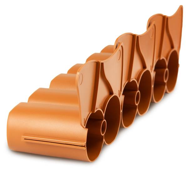 Gartenpalisade IPAL Orange - Kunststoff - 12 x 10 x 302 cm