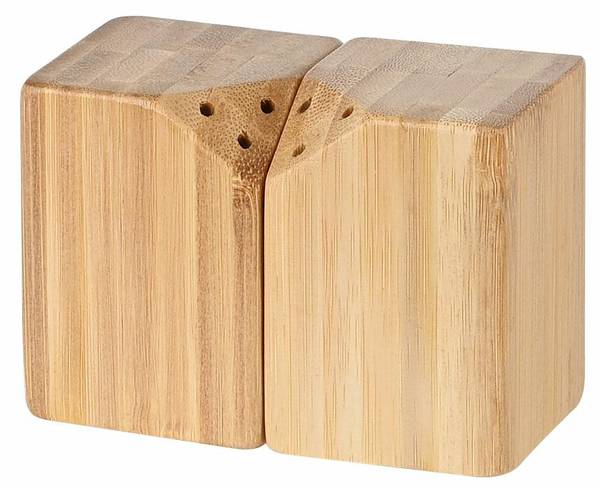 Gewürzdose 01-19730 2er Set Braun - Bambus - 5 x 7 x 5 cm