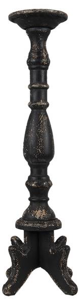 Kandelaar Brandy zwart - plaatmateriaal op houtbasis - 21 x 60 x 21 cm
