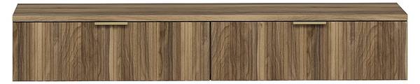 Konsolenschreibtisch FRALYN Braun - Holz teilmassiv - 110 x 20 x 45 cm