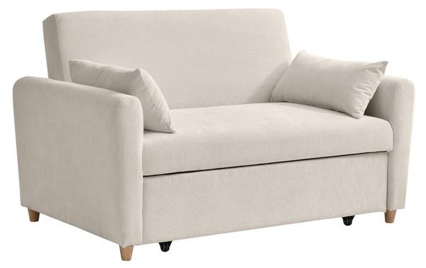 Schlafsofa AYLA Beige - Textil - 140 x 86 x 87 cm