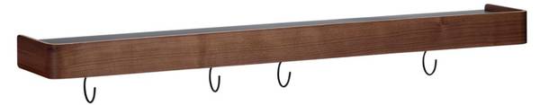 Wandplank Protopia kastanjebruin - wit