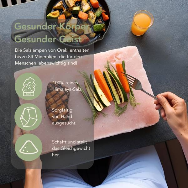 Himalaya pizzasteen XL oranje - 30 x 5 x 30 cm