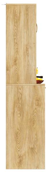 Küchenschrank Thetis Ⅰ Braun - Holzwerkstoff - Metall - 40 x 180 x 120 cm
