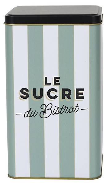 Zuckerdose BISTROT Grün - Weiß