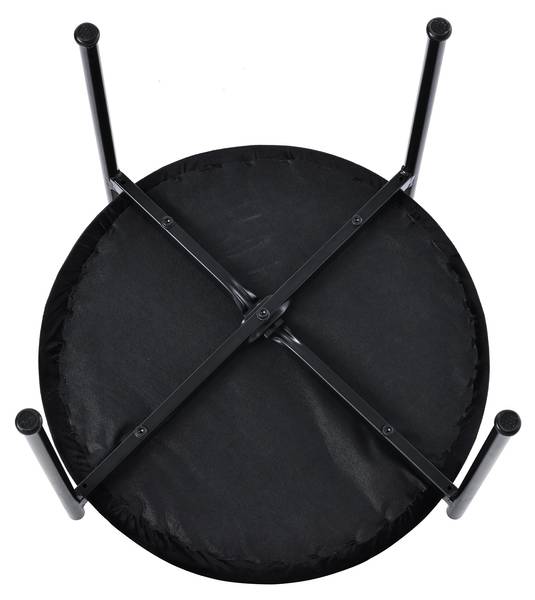 Esszimmerstuhl Yuhrar BK 4er-Set Schwarz - Metall - 51 x 75 x 51 cm