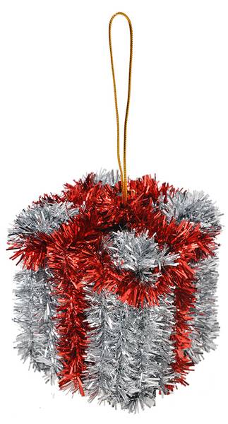 Weihnachtsanhänger Geschenk MC65484 Silber - Kunststoff - 6 x 6 x 6 cm