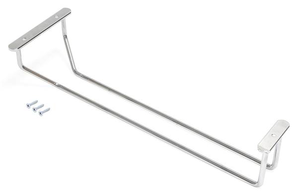 Glashalter Supra Grau - Metall - 11 x 7 x 34 cm