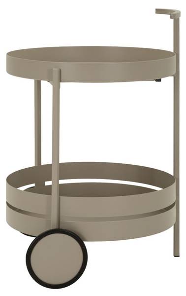 Servierwagen Saturno Grau - Metall - 40 x 61 x 40 cm
