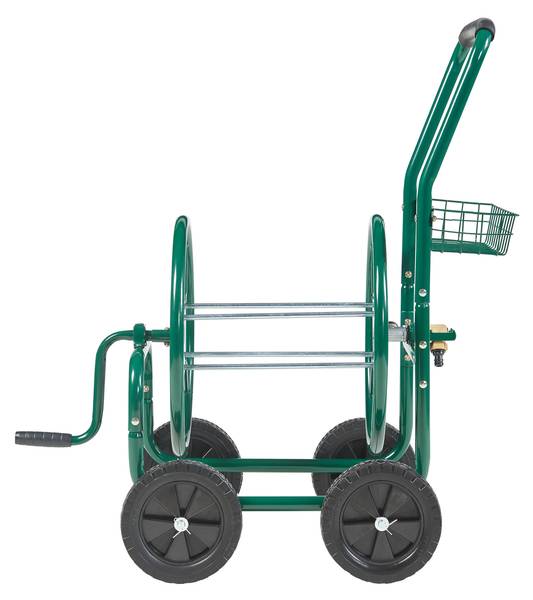 Schlauchwagen Pescaza Schwarz - Grün - Metall - 44 x 95 x 86 cm